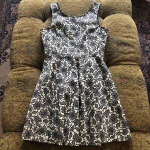 Under Skies Dress Size Small Black White Lace Look